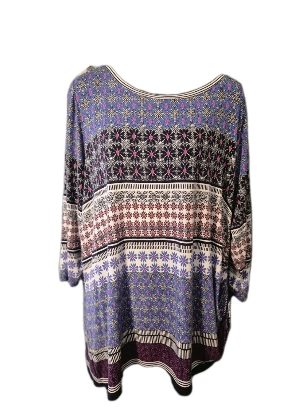 Ruby Rd. Multicolor Patterned Tunic Top
